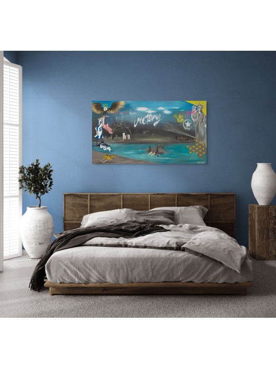 ניצחון ואחדות צבעוניים: ישראל וארה"ב Paintin, תקציר יהודי א